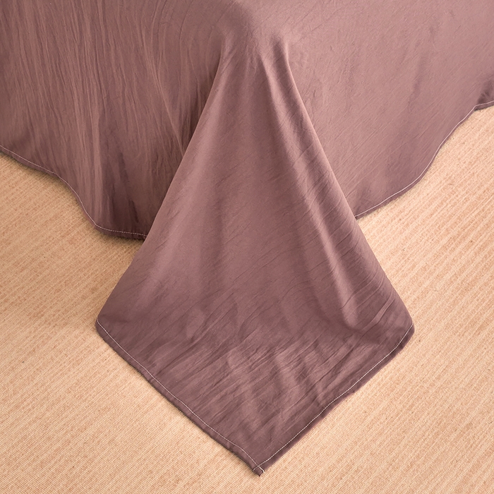 91家纺网 家纺一手货源 找家纺 卢赛尔 2026新款古法水洗仿棉云感棉学生三件套四件套 甜心草莓