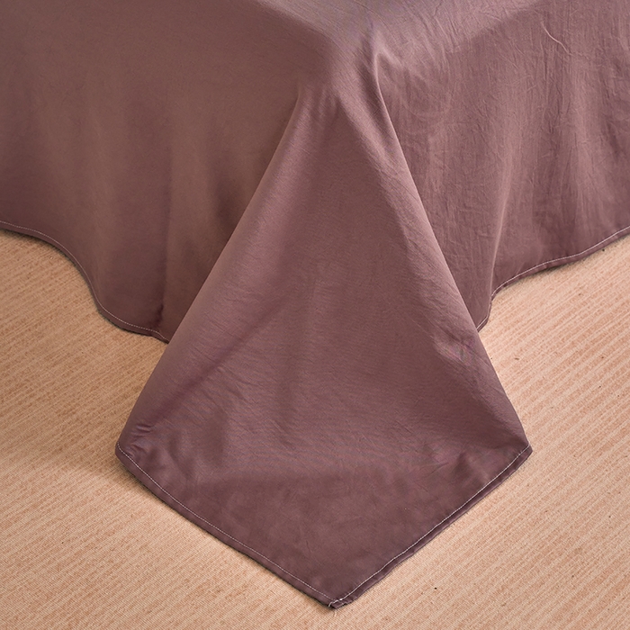 91家纺网 家纺一手货源 找家纺 卢赛尔 2026新款古法水洗仿棉云感棉学生三件套四件套 暗香