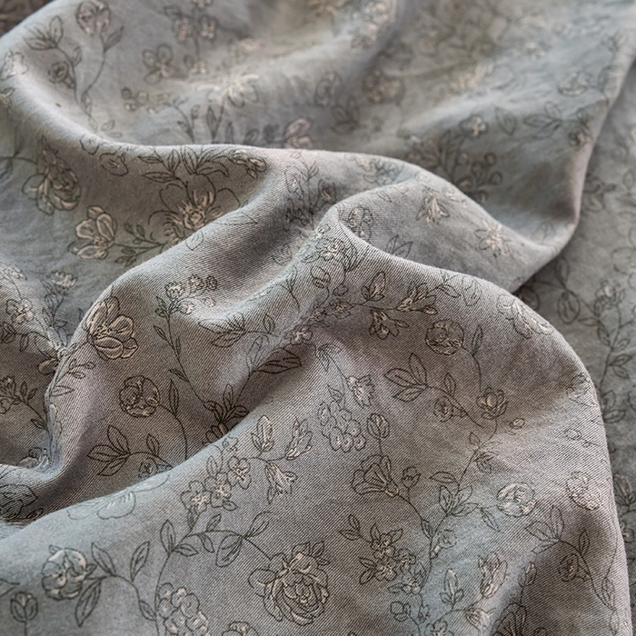 91家纺网 家纺一手货源 找家纺 卢赛尔 2026新款古法水洗仿棉云感棉学生三件套四件套 暗香