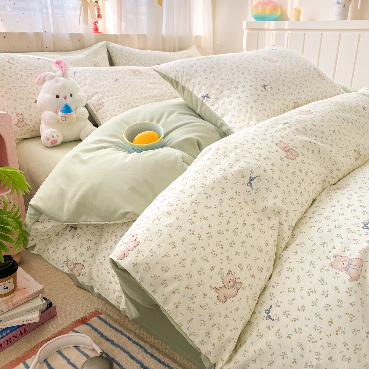 91家纺网 家纺一手货源 找家纺 （总）卢赛尔 2026新款古法水洗仿棉云感棉学生三件套四件套