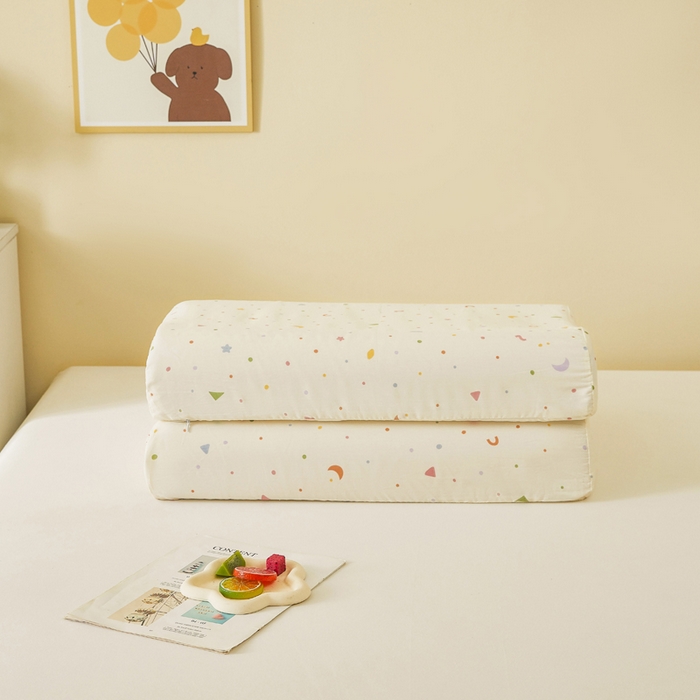 91家纺网 家纺一手货源 找家纺 （总）翎盈家纺 2026款ins风小清新卡通纯棉乳胶枕专用枕套全棉波浪形枕头套