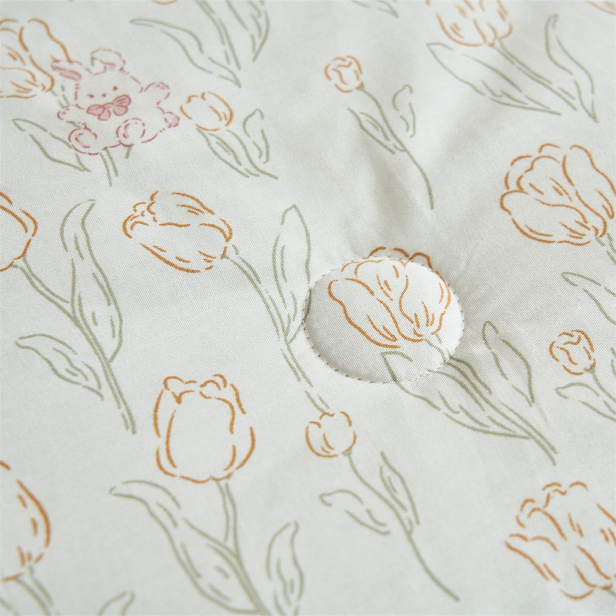 91家纺网 家纺一手货源 找家纺 恒爱家纺 2026新款全棉纯棉12868印花夏被夏凉被空调被 BR可可小兔