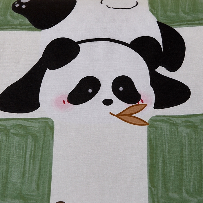 91家纺网 家纺一手货源 找家纺 翎盈家纺 2026款ins风小清新卡通纯棉乳胶枕专用枕套全棉波浪形枕头套 安逸胖达