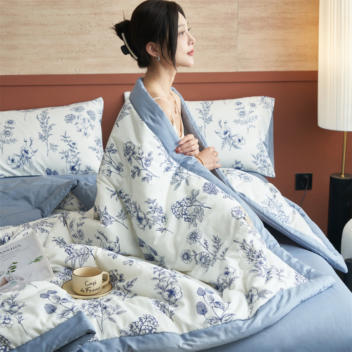 91家纺网 家纺一手货源 找家纺 恒爱家纺 2026新款全棉纯棉12868印花夏被夏凉被空调被 BR小欢喜