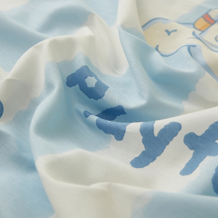 91家纺网 家纺一手货源 找家纺 翎盈家纺 2026款ins风小清新卡通纯棉乳胶枕专用枕套全棉波浪形枕头套 遨游星际