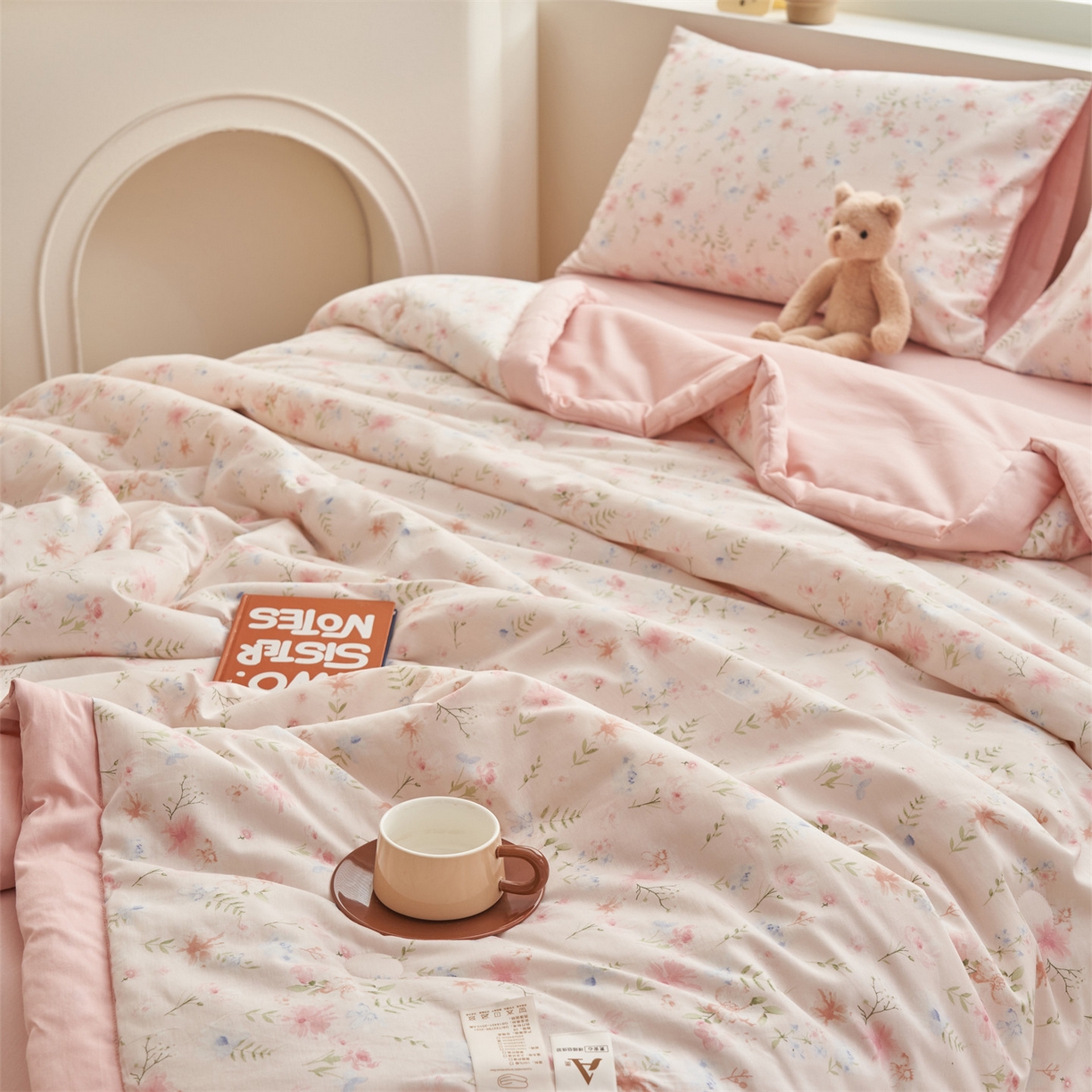 91家纺网 家纺一手货源 找家纺 恒爱家纺 2026新款全棉纯棉12868印花夏被夏凉被空调被 HA花间醉心