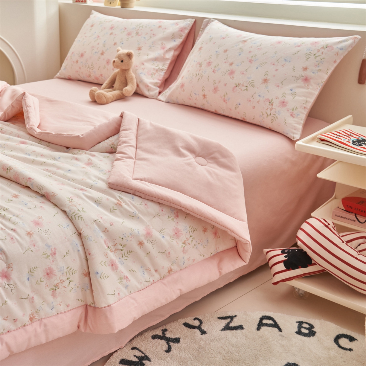 91家纺网 家纺一手货源 找家纺 恒爱家纺 2026新款全棉纯棉12868印花夏被夏凉被空调被 HA花间醉心