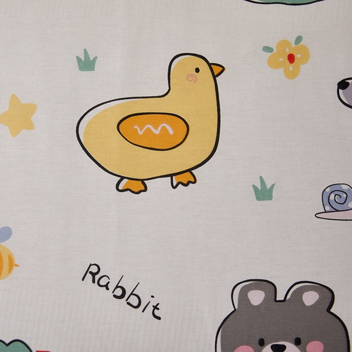 91家纺网 家纺一手货源 找家纺 翎盈家纺 2026款ins风小清新卡通纯棉乳胶枕专用枕套全棉波浪形枕头套 疯狂动物园