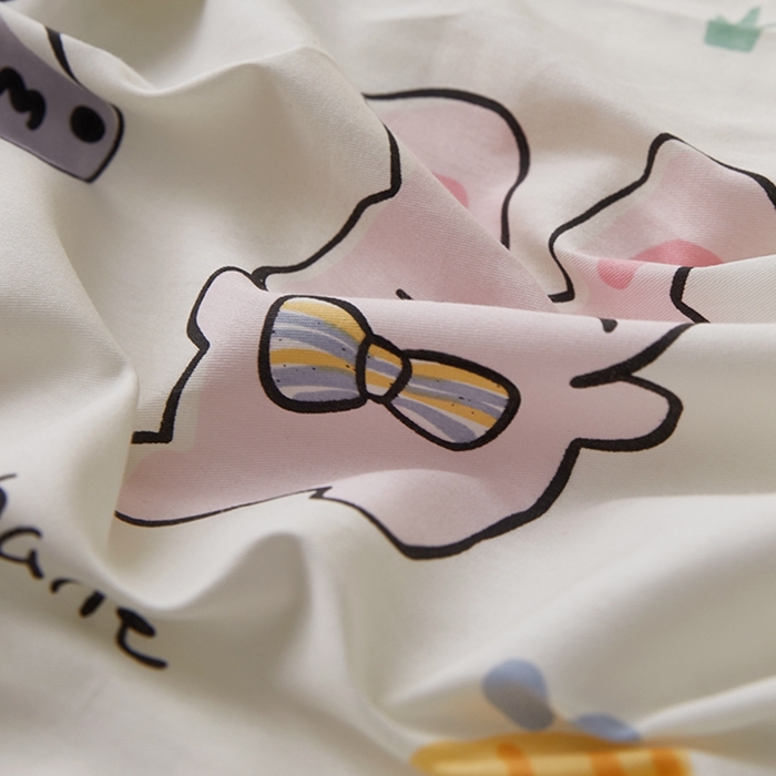 91家纺网 家纺一手货源 找家纺 翎盈家纺 2026款ins风小清新卡通纯棉乳胶枕专用枕套全棉波浪形枕头套 疯狂动物园