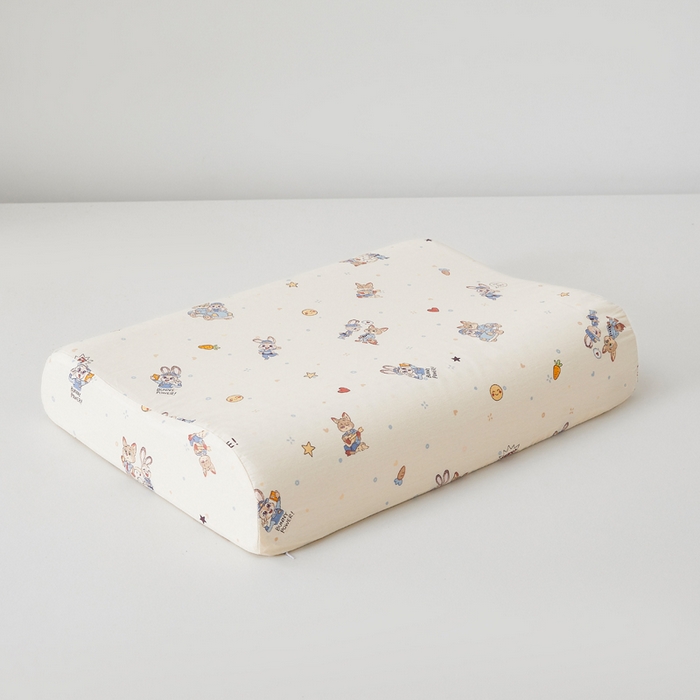 91家纺网 家纺一手货源 找家纺 翎盈家纺 2026款ins风小清新卡通纯棉乳胶枕专用枕套全棉波浪形枕头套 疯狂世界