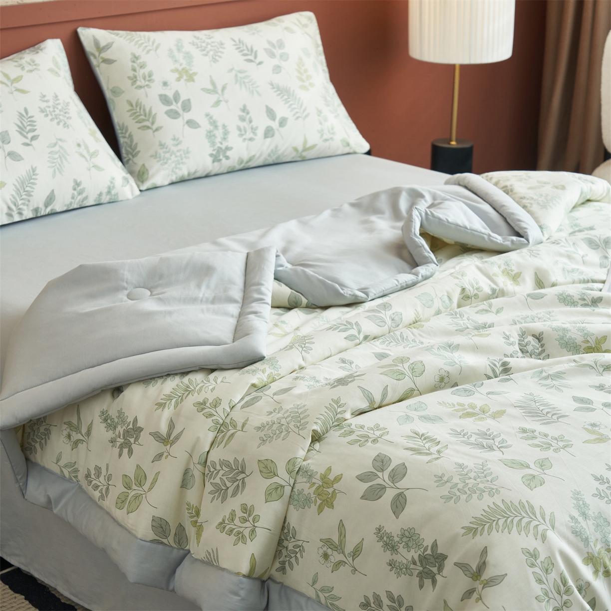 91家纺网 家纺一手货源 找家纺 恒爱家纺 2026新款全棉纯棉12868印花夏被夏凉被空调被 UJ夏瑾