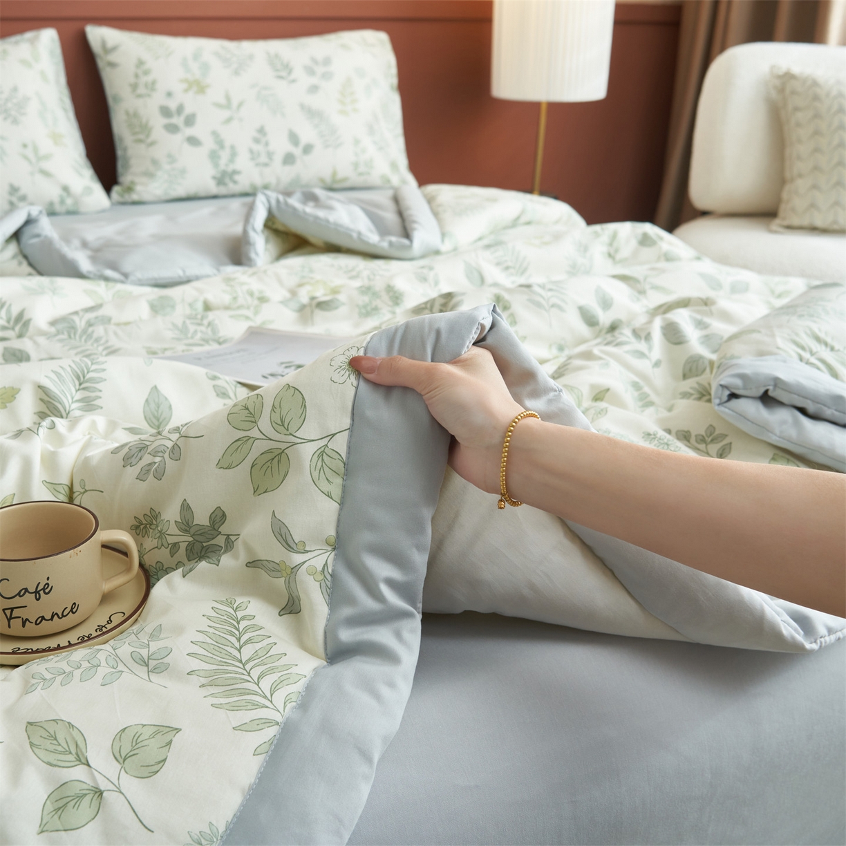 91家纺网 家纺一手货源 找家纺 恒爱家纺 2026新款全棉纯棉12868印花夏被夏凉被空调被 UJ夏瑾