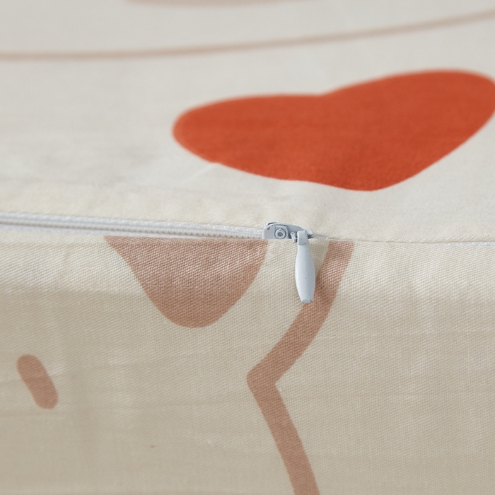 91家纺网 家纺一手货源 找家纺 翎盈家纺 2026款ins风小清新卡通纯棉乳胶枕专用枕套全棉波浪形枕头套 欢乐萌熊