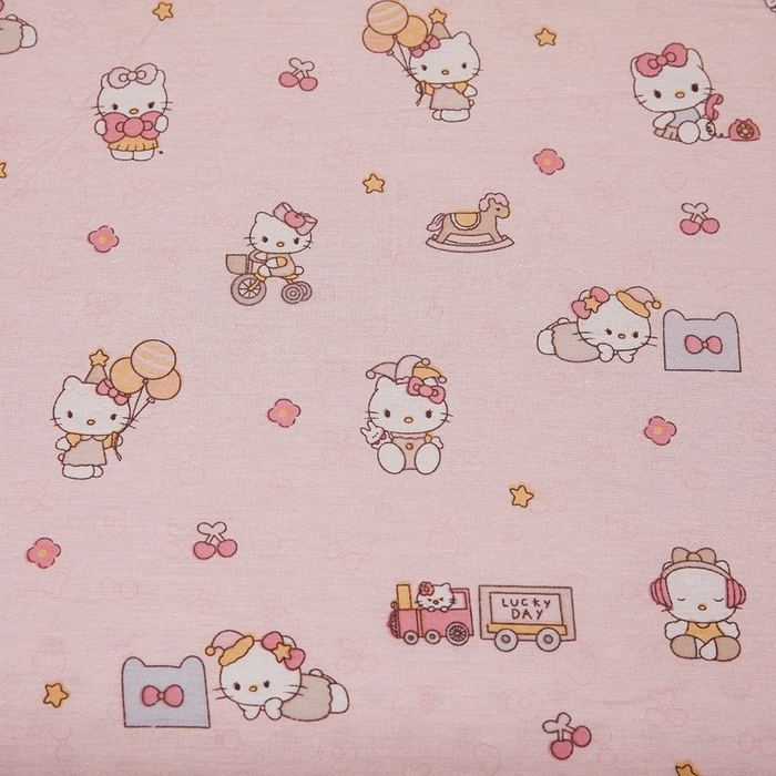 91家纺网 家纺一手货源 找家纺 翎盈家纺 2026款ins风小清新卡通纯棉乳胶枕专用枕套全棉波浪形枕头套 凯蒂软糖-粉