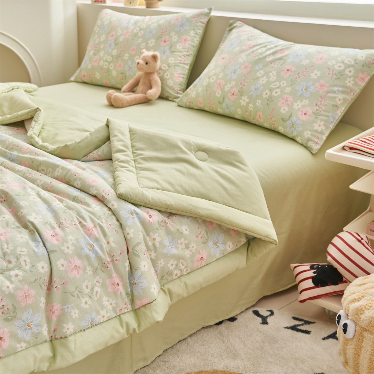 91家纺网 家纺一手货源 找家纺 恒爱家纺 2026新款全棉纯棉12868印花夏被夏凉被空调被 UML灿烂繁花