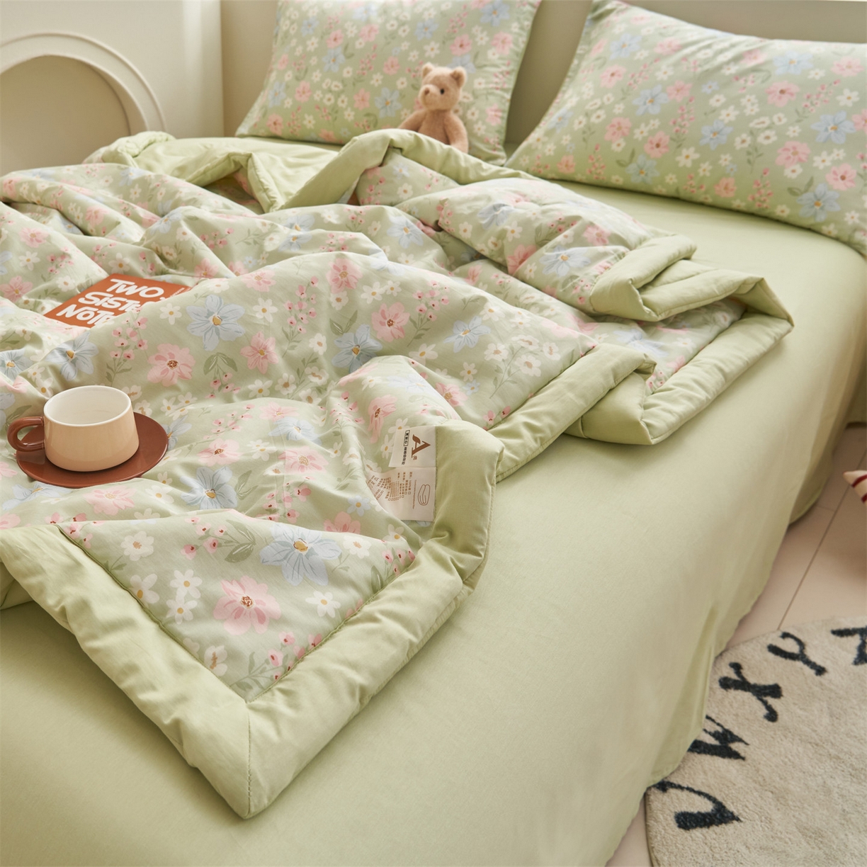 91家纺网 家纺一手货源 找家纺 恒爱家纺 2026新款全棉纯棉12868印花夏被夏凉被空调被 UML灿烂繁花