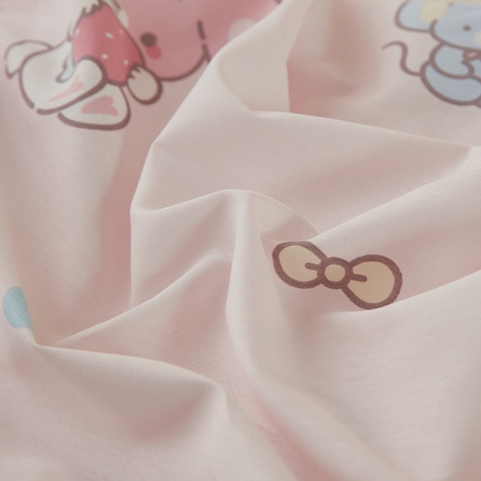 91家纺网 家纺一手货源 找家纺 翎盈家纺 2026款ins风小清新卡通纯棉乳胶枕专用枕套全棉波浪形枕头套 可乐贝儿