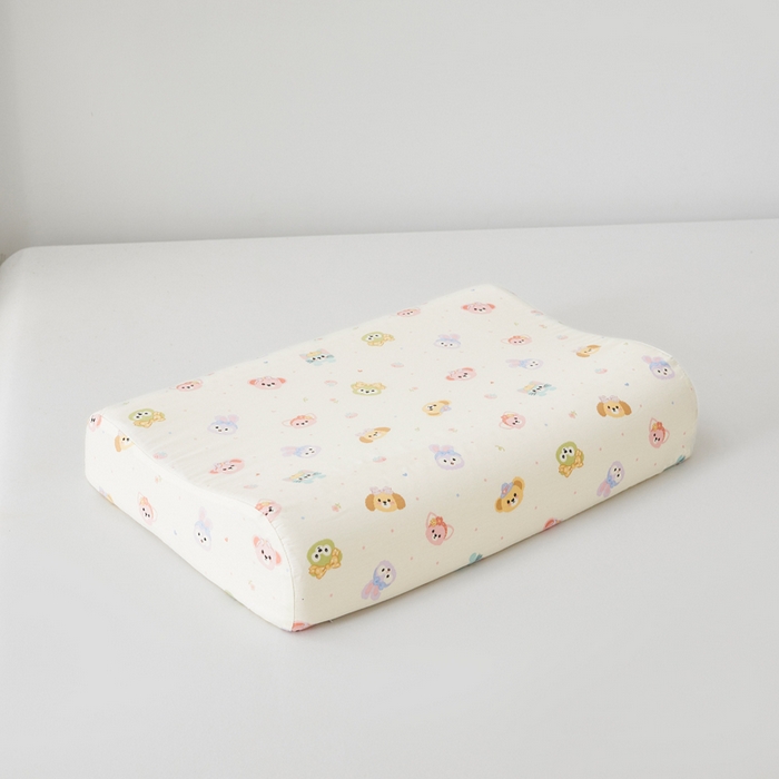 91家纺网 家纺一手货源 找家纺 翎盈家纺 2026款ins风小清新卡通纯棉乳胶枕专用枕套全棉波浪形枕头套 玛卡世界-米