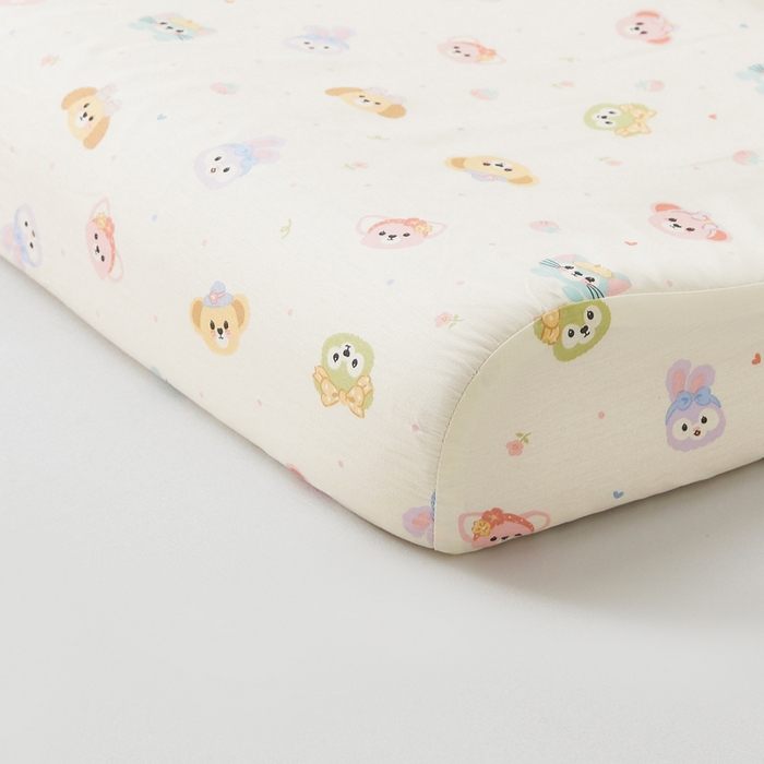 91家纺网 家纺一手货源 找家纺 翎盈家纺 2026款ins风小清新卡通纯棉乳胶枕专用枕套全棉波浪形枕头套 玛卡世界-米