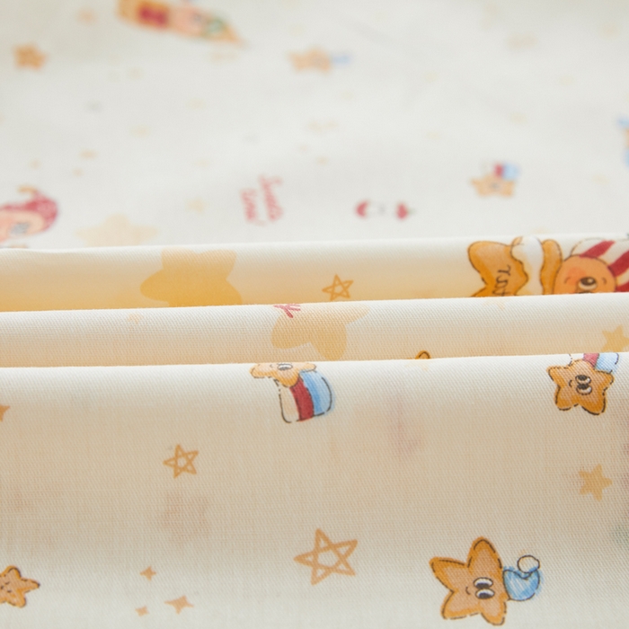 91家纺网 家纺一手货源 找家纺 翎盈家纺 2026款ins风小清新卡通纯棉乳胶枕专用枕套全棉波浪形枕头套 梦幻星星