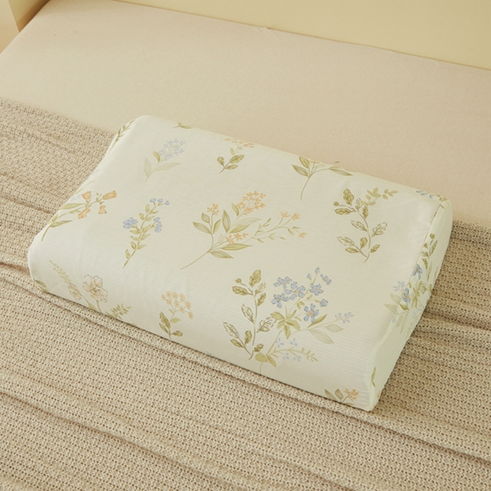 91家纺网 家纺一手货源 找家纺 翎盈家纺 2026款ins风小清新卡通纯棉乳胶枕专用枕套全棉波浪形枕头套 沁园春