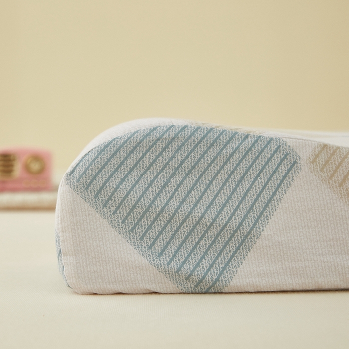 91家纺网 家纺一手货源 找家纺 翎盈家纺 2026款ins风小清新卡通纯棉乳胶枕专用枕套全棉波浪形枕头套 瑞吉斯-兰