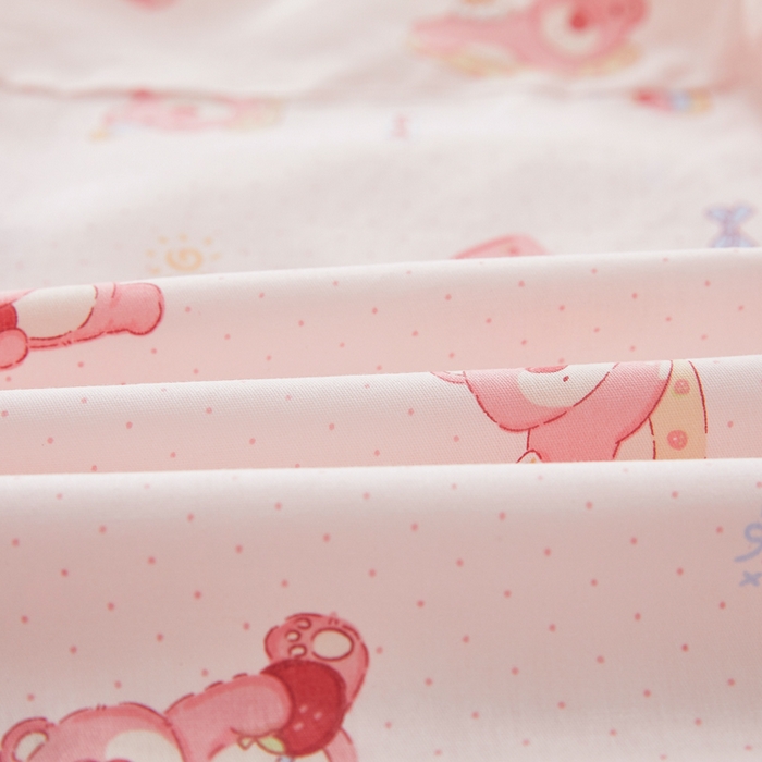 91家纺网 家纺一手货源 找家纺 翎盈家纺 2026款ins风小清新卡通纯棉乳胶枕专用枕套全棉波浪形枕头套 童话街