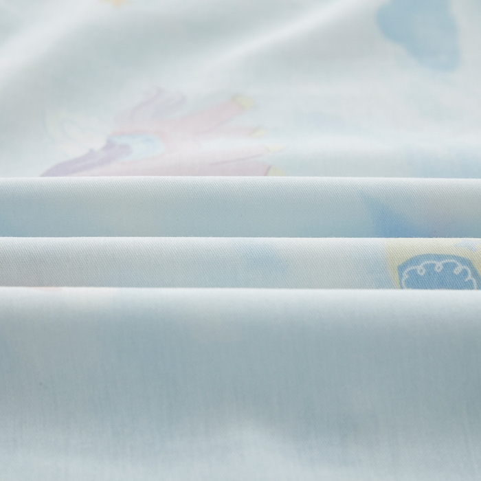 91家纺网 家纺一手货源 找家纺 翎盈家纺 2026款ins风小清新卡通纯棉乳胶枕专用枕套全棉波浪形枕头套 星芒小马