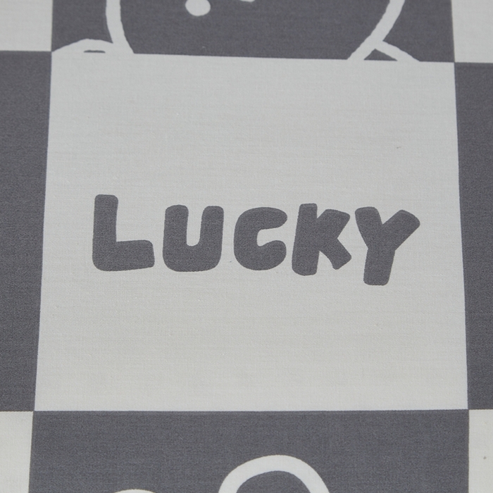 91家纺网 家纺一手货源 找家纺 翎盈家纺 2026款ins风小清新卡通纯棉乳胶枕专用枕套全棉波浪形枕头套 幸运兔