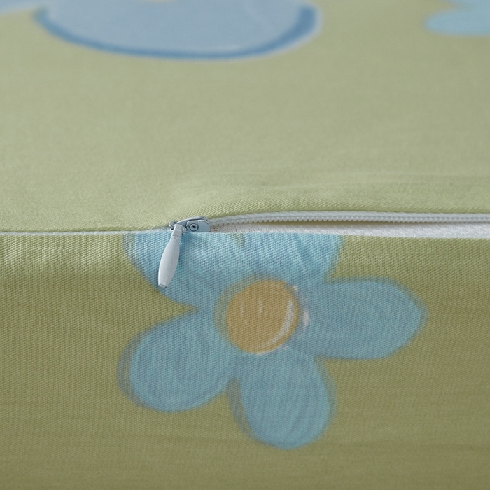 91家纺网 家纺一手货源 找家纺 翎盈家纺 2026款ins风小清新卡通纯棉乳胶枕专用枕套全棉波浪形枕头套 雅秀