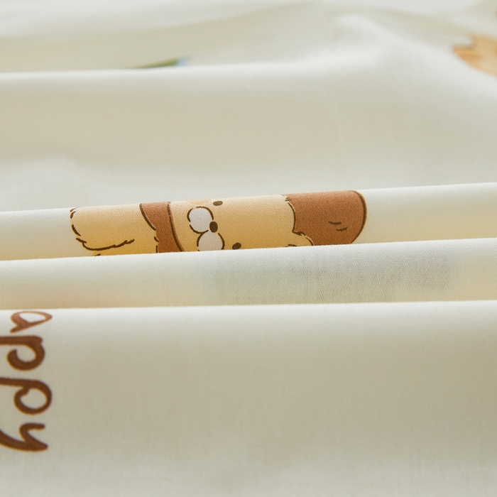 91家纺网 家纺一手货源 找家纺 翎盈家纺 2026款ins风小清新卡通纯棉乳胶枕专用枕套全棉波浪形枕头套 游乐园