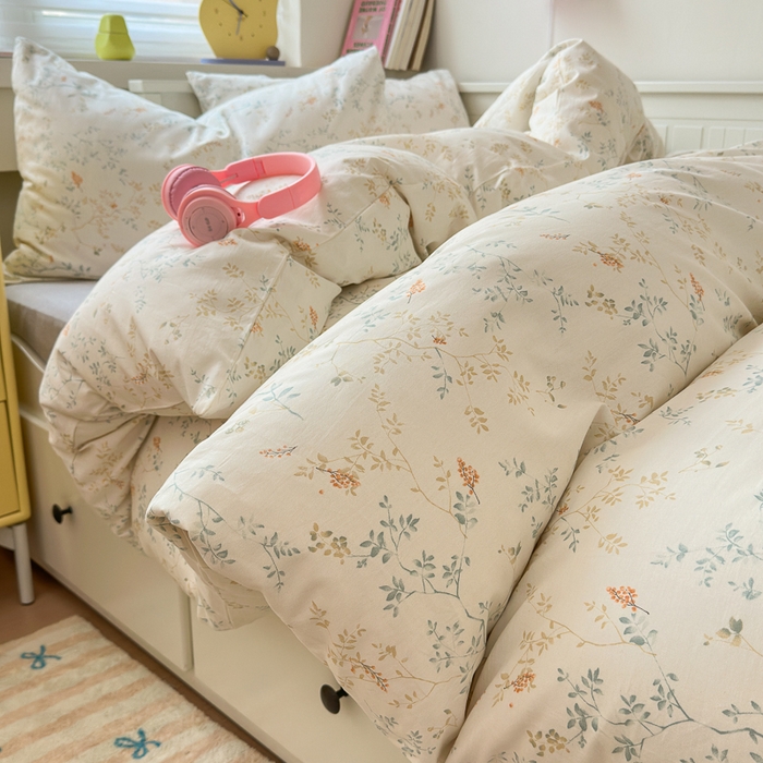 91家纺网 家纺一手货源 找家纺 （总）优彩 2026新款13372碎花系列全棉四件套