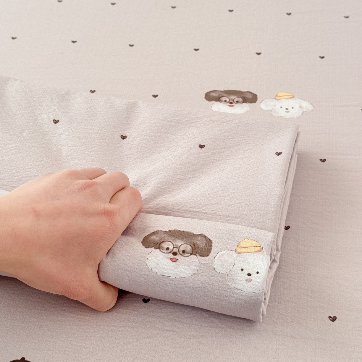 91家纺网 家纺一手货源 找家纺 （总）丽美人家纺 2026新款A类皱皱双层纱印花单床单床单单件