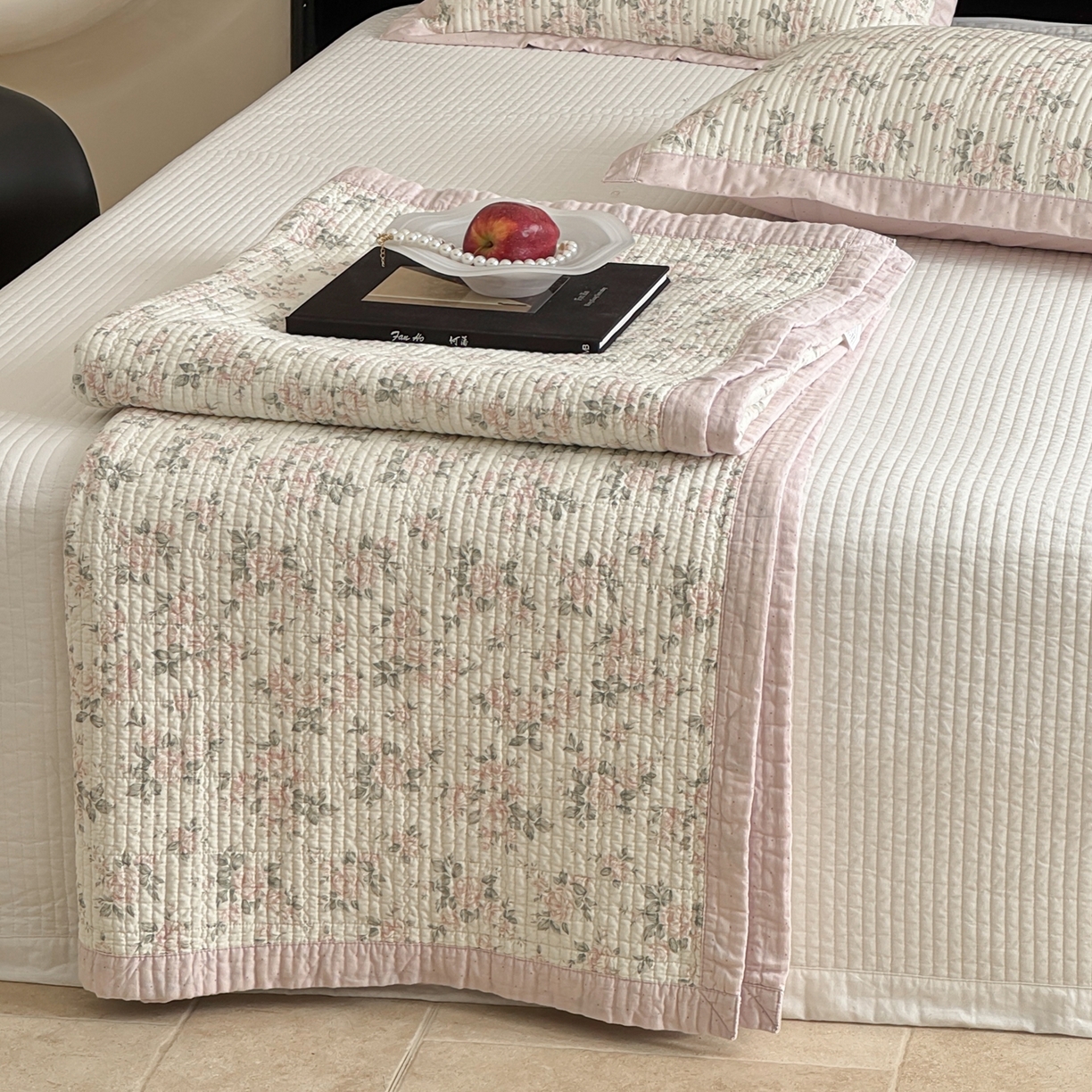 91家纺网 家纺一手货源 找家纺 （总）床盖工厂店 2026春夏新款双面100%全棉填充棉花床盖三件套