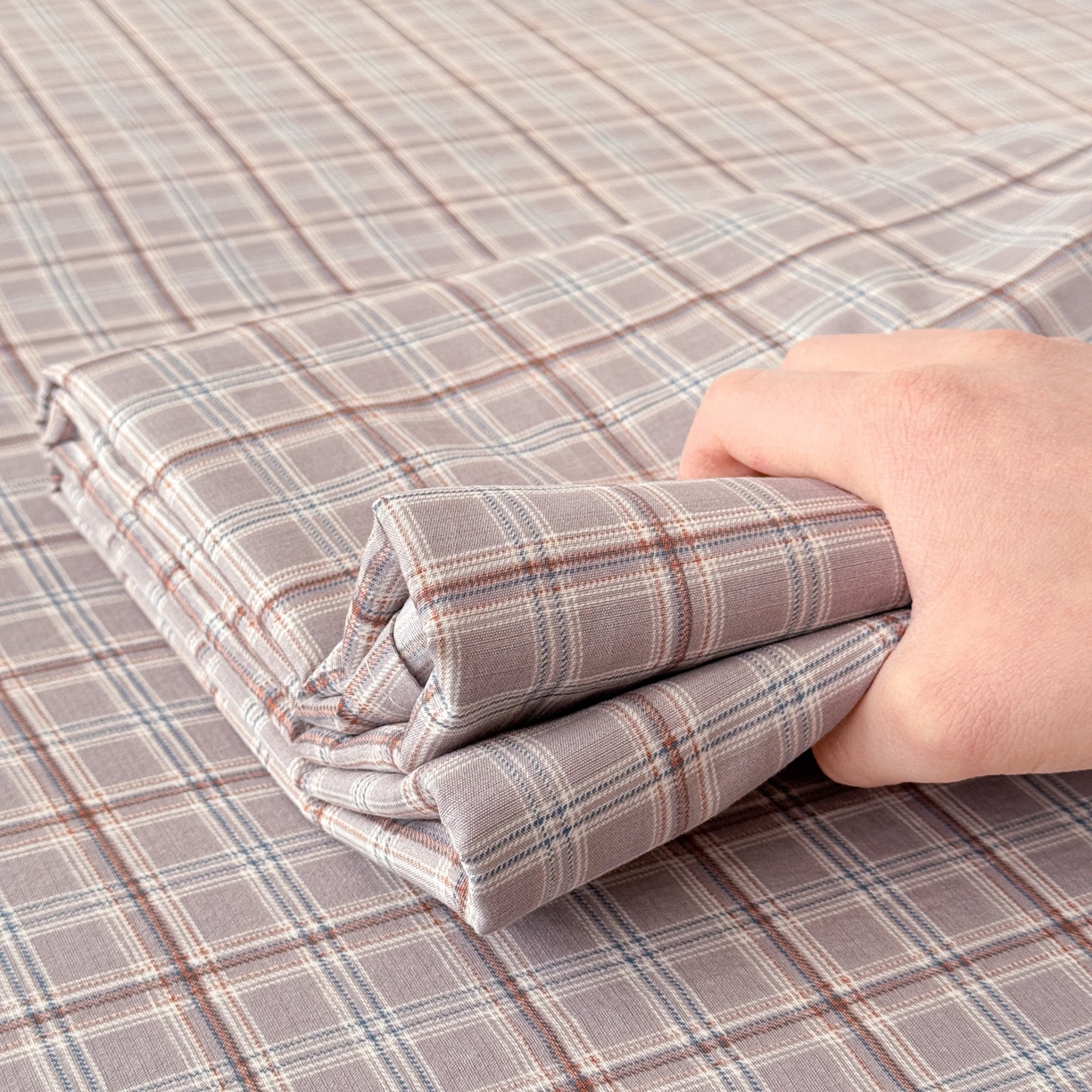 91家纺网 家纺一手货源 找家纺 丽美人家纺 2026新款A类皱皱双层纱印花单床单床单单件 布兰卡