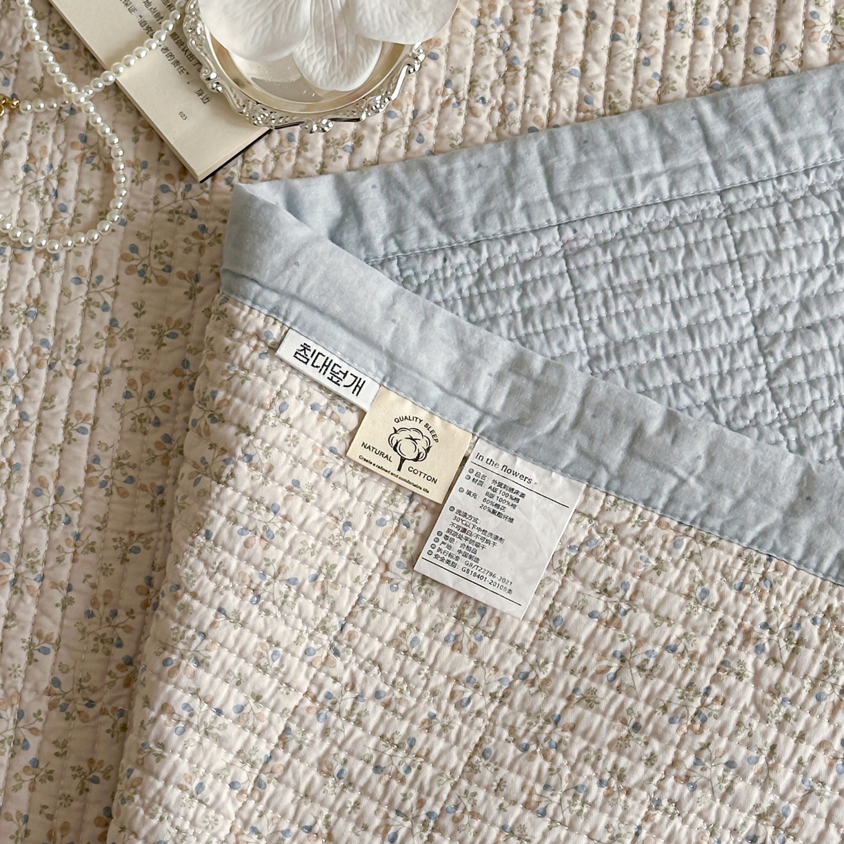 91家纺网 家纺一手货源 找家纺 床盖工厂店 2026春夏新款双面100%全棉填充棉花床盖三件套 流苏