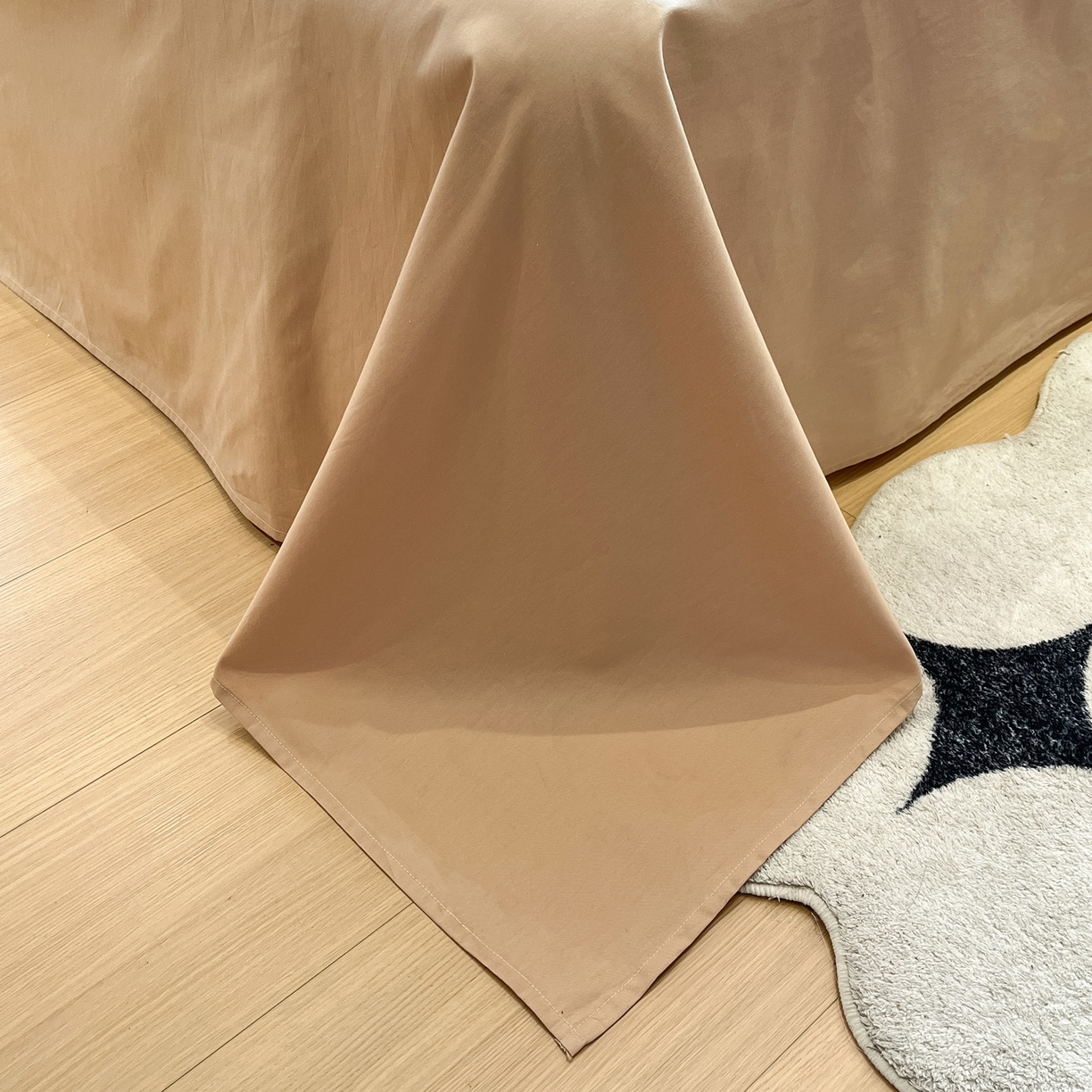 91家纺网 家纺一手货源 找家纺 如一 2026新款全棉华夫格三角针工艺四件套 风月-米