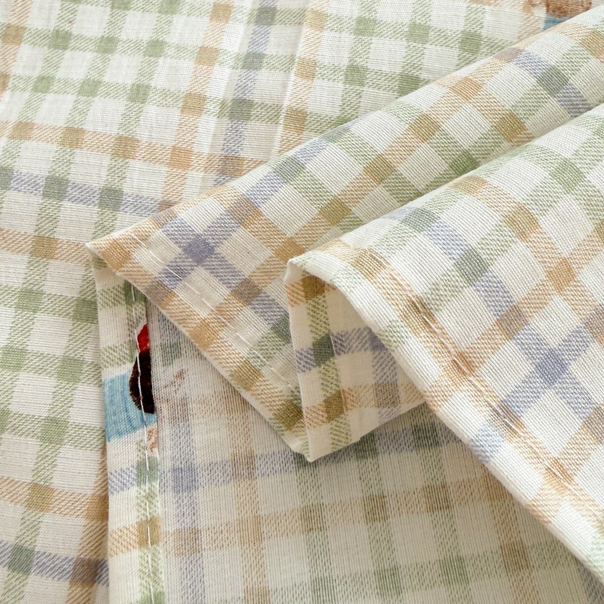 91家纺网 家纺一手货源 找家纺 丽美人家纺 2026新款A类皱皱双层纱印花单床单床单单件 腊肠狗