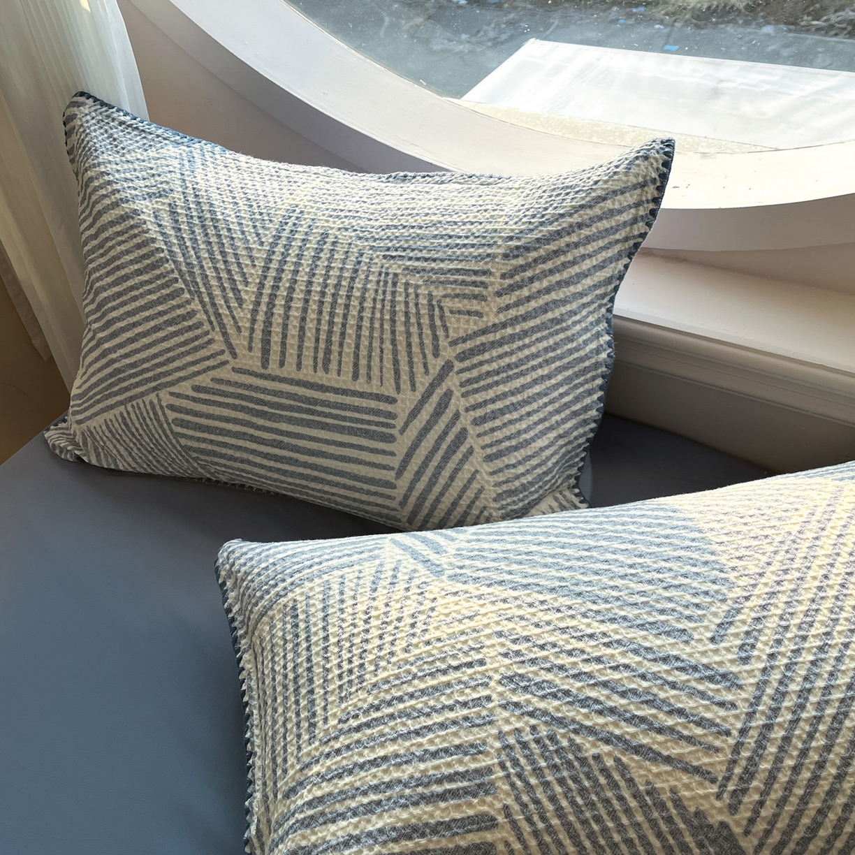 91家纺网 家纺一手货源 找家纺 （总）如一 2026新款全棉华夫格三角针工艺四件套