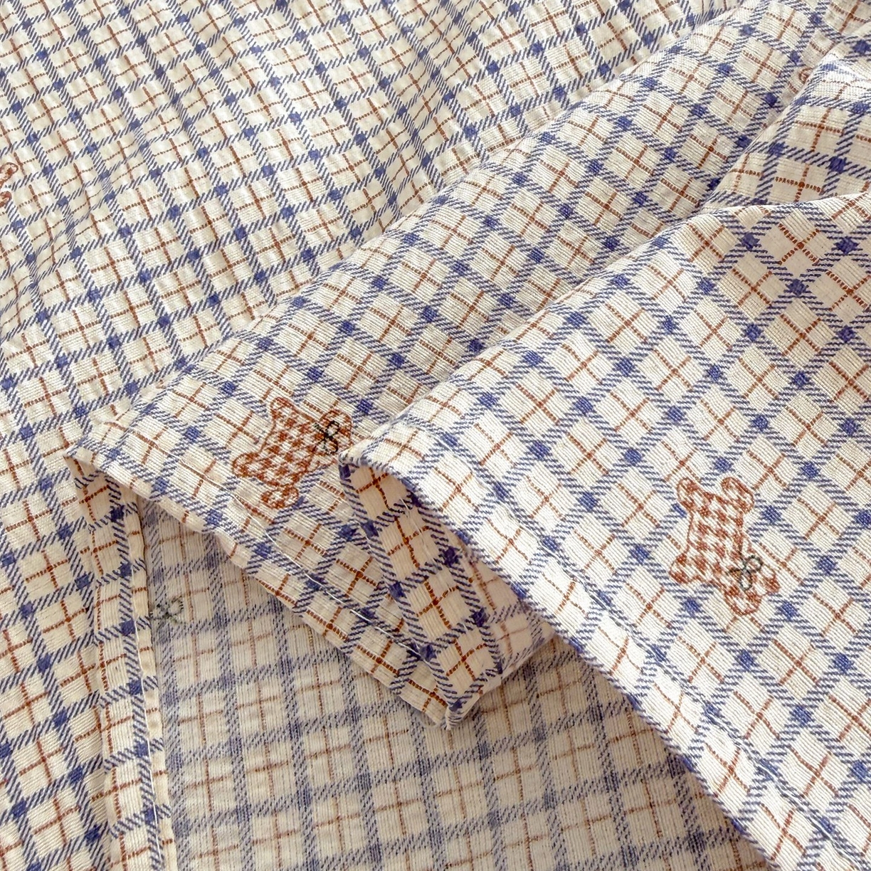 91家纺网 家纺一手货源 找家纺 丽美人家纺 2026新款A类皱皱双层纱印花单床单床单单件 柔格小狗