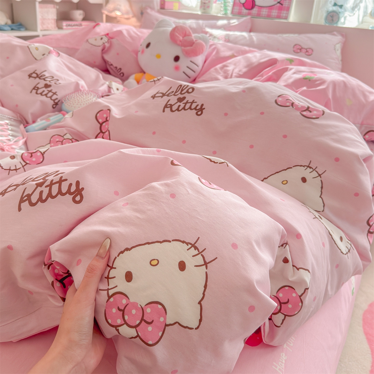 91家纺网 家纺一手货源 找家纺 名兮家居 2026新款全棉13372正版授权经典奥特曼四件套【含防伪标】 呆萌kt