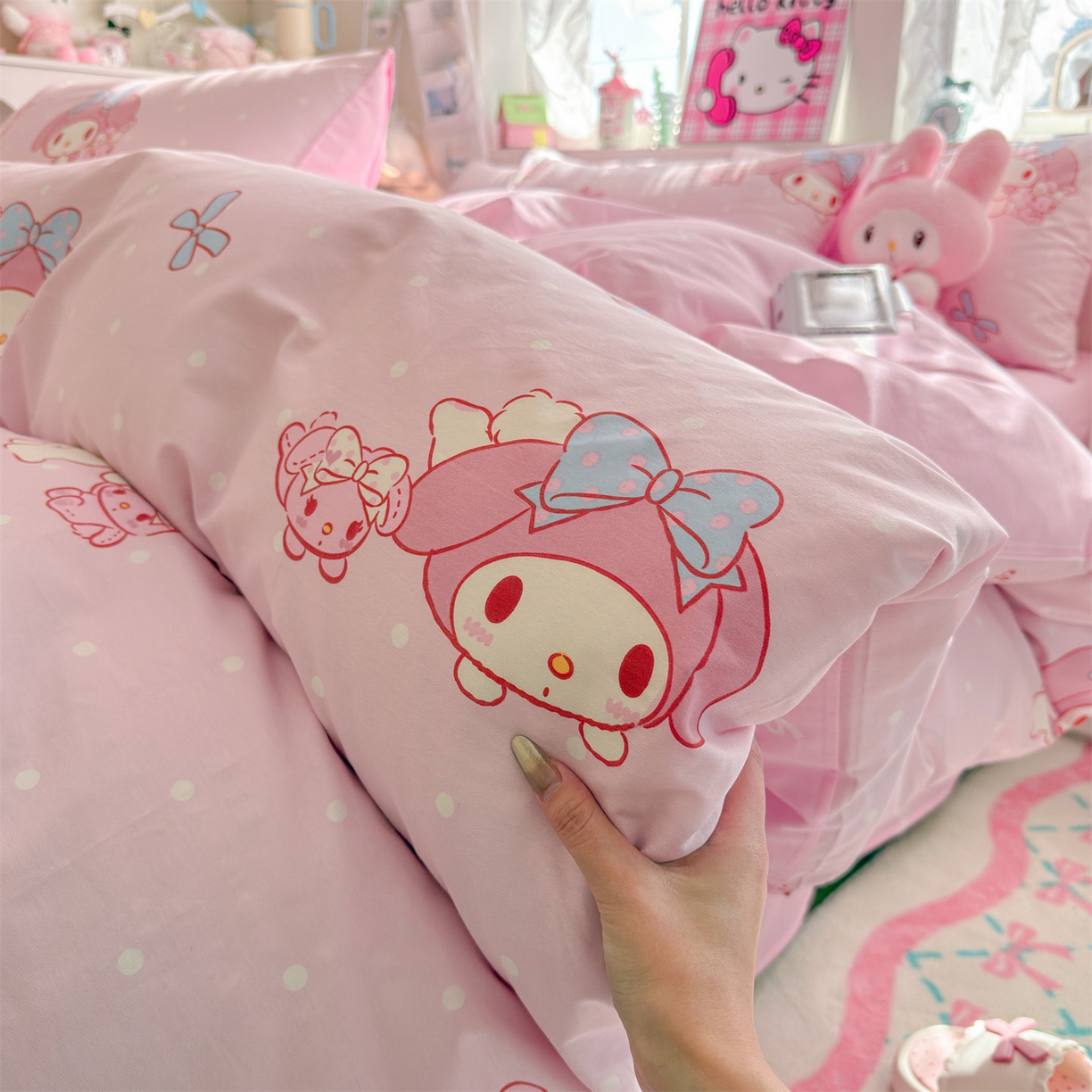 91家纺网 家纺一手货源 找家纺 名兮家居 2026新款全棉13372正版授权经典奥特曼四件套【含防伪标】 魔法美乐蒂