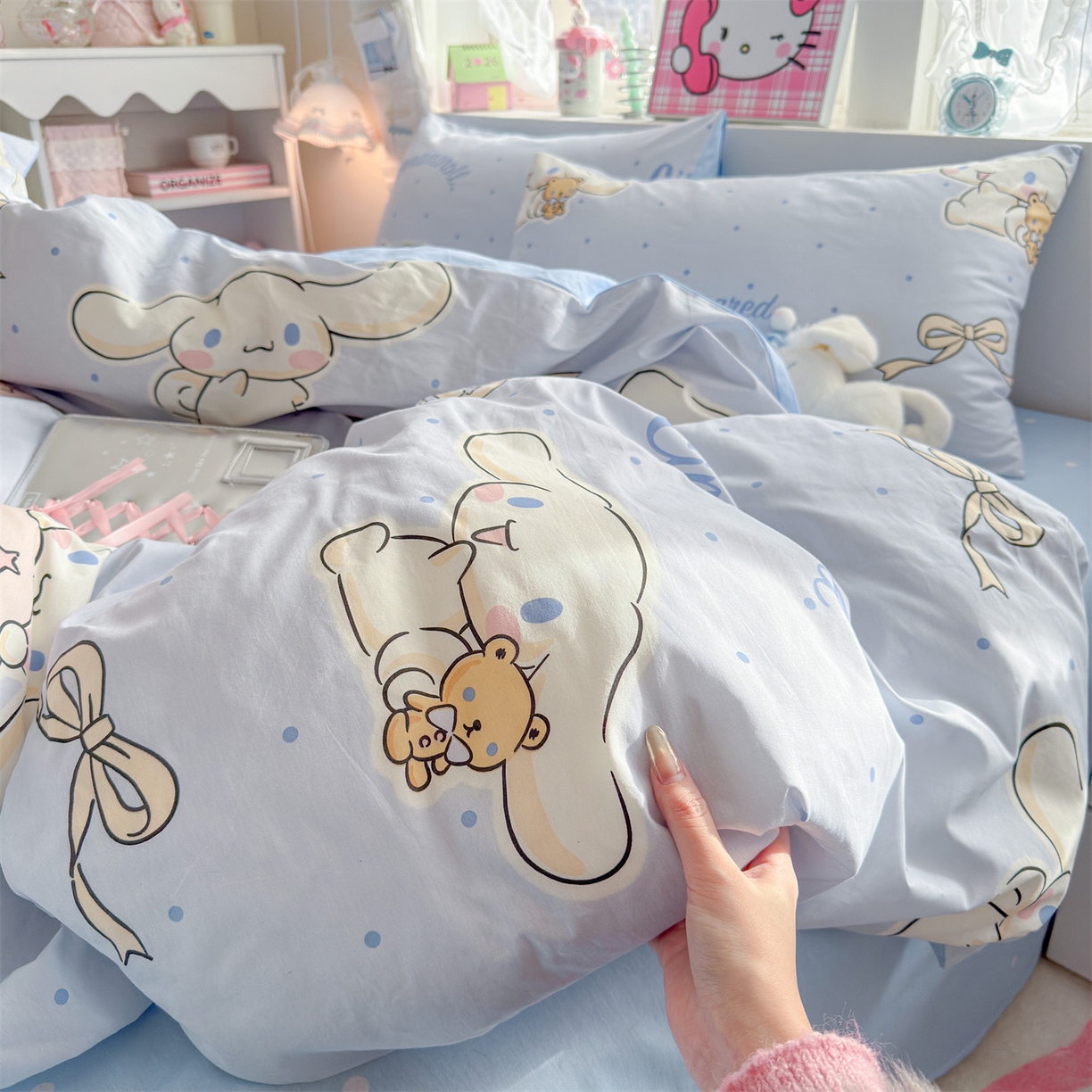 91家纺网 家纺一手货源 找家纺 名兮家居 2026新款全棉13372正版授权经典奥特曼四件套【含防伪标】 点点玉桂狗