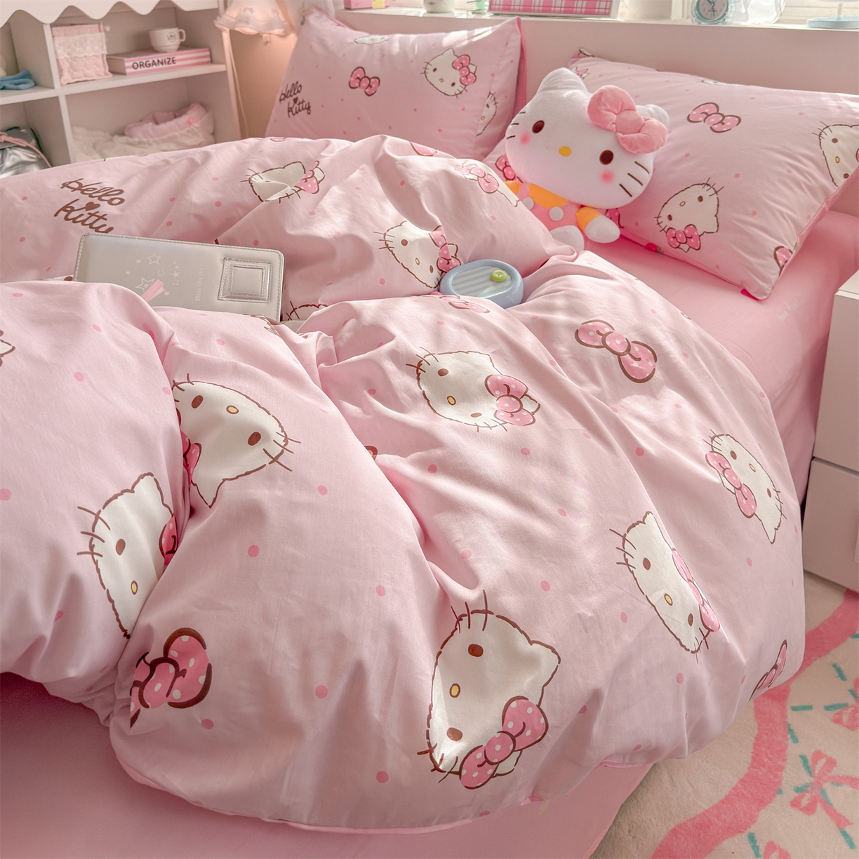 91家纺网 家纺一手货源 找家纺 名兮家居 2026新款全棉13372正版授权经典奥特曼四件套【含防伪标】 呆萌kt