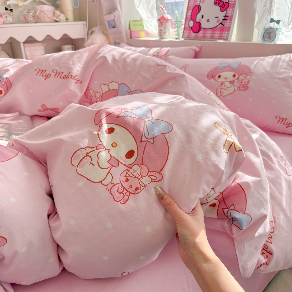 91家纺网 家纺一手货源 找家纺 名兮家居 2026新款全棉13372正版授权经典奥特曼四件套【含防伪标】 魔法美乐蒂