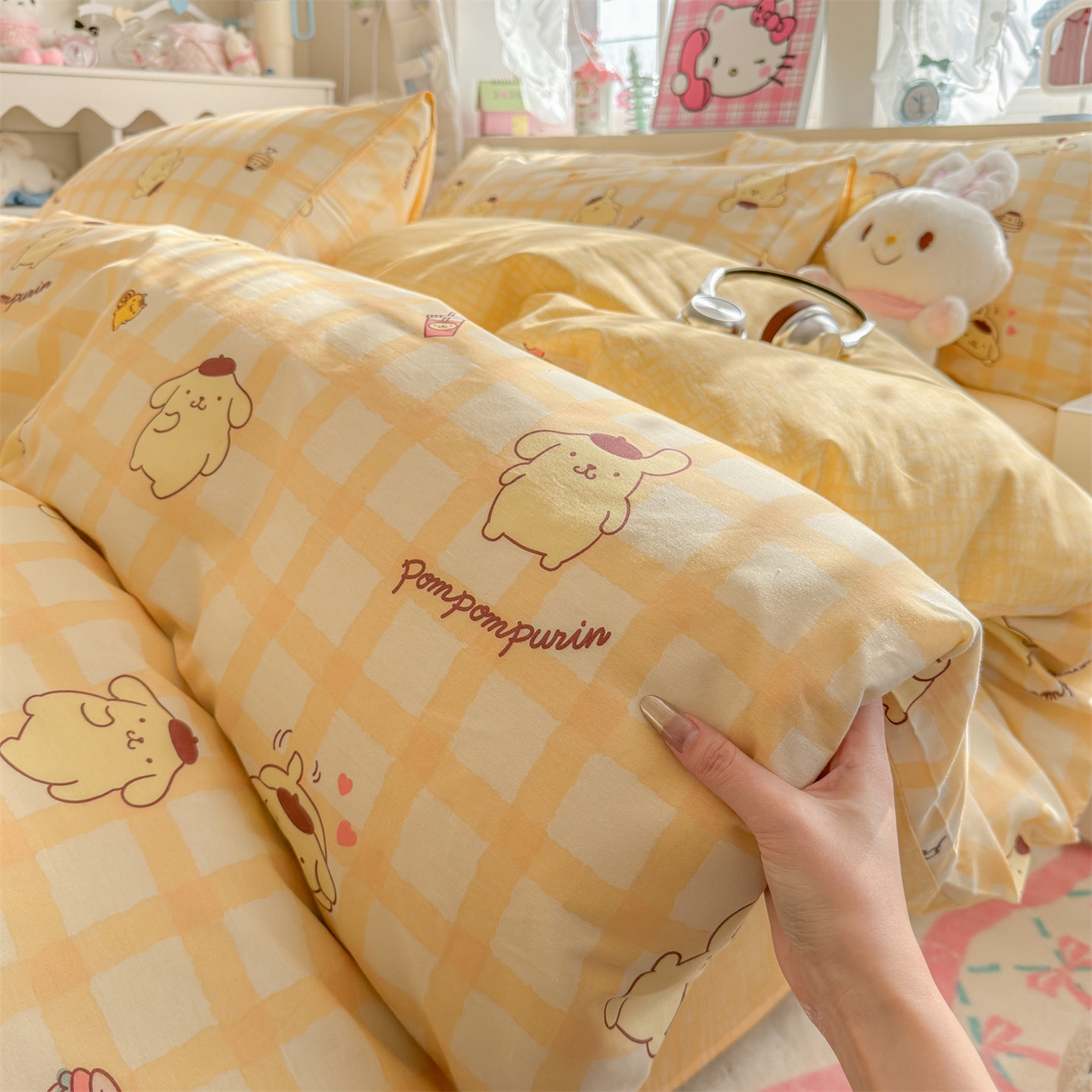 91家纺网 家纺一手货源 找家纺 名兮家居 2026新款全棉13372正版授权经典奥特曼四件套【含防伪标】 可可布丁狗