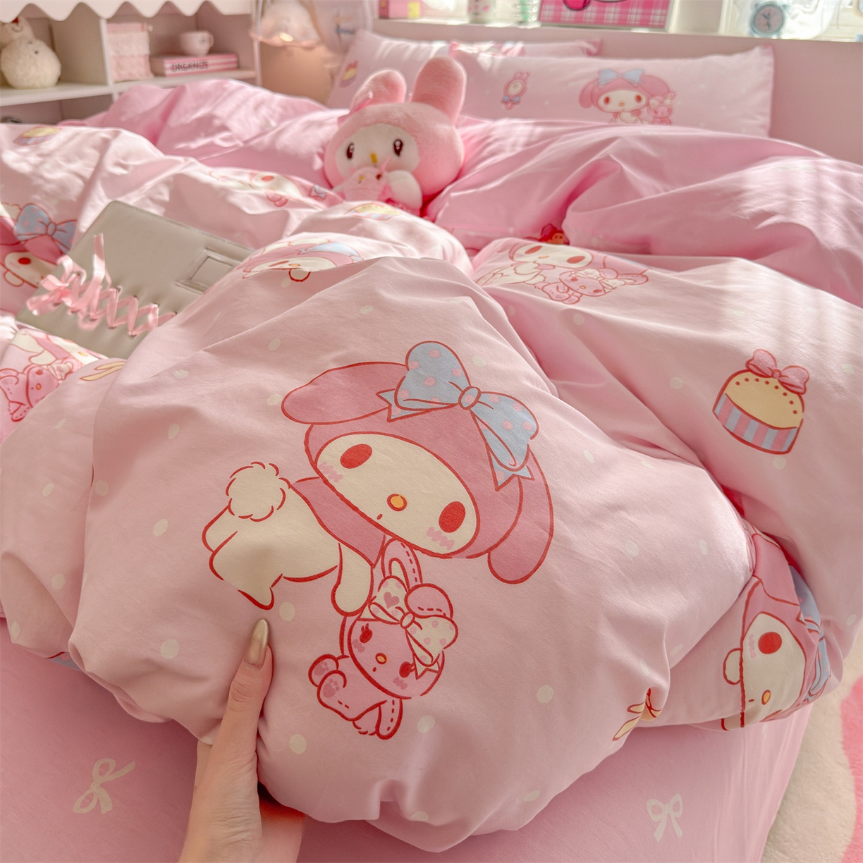 91家纺网 家纺一手货源 找家纺 名兮家居 2026新款全棉13372正版授权经典奥特曼四件套【含防伪标】 魔法美乐蒂