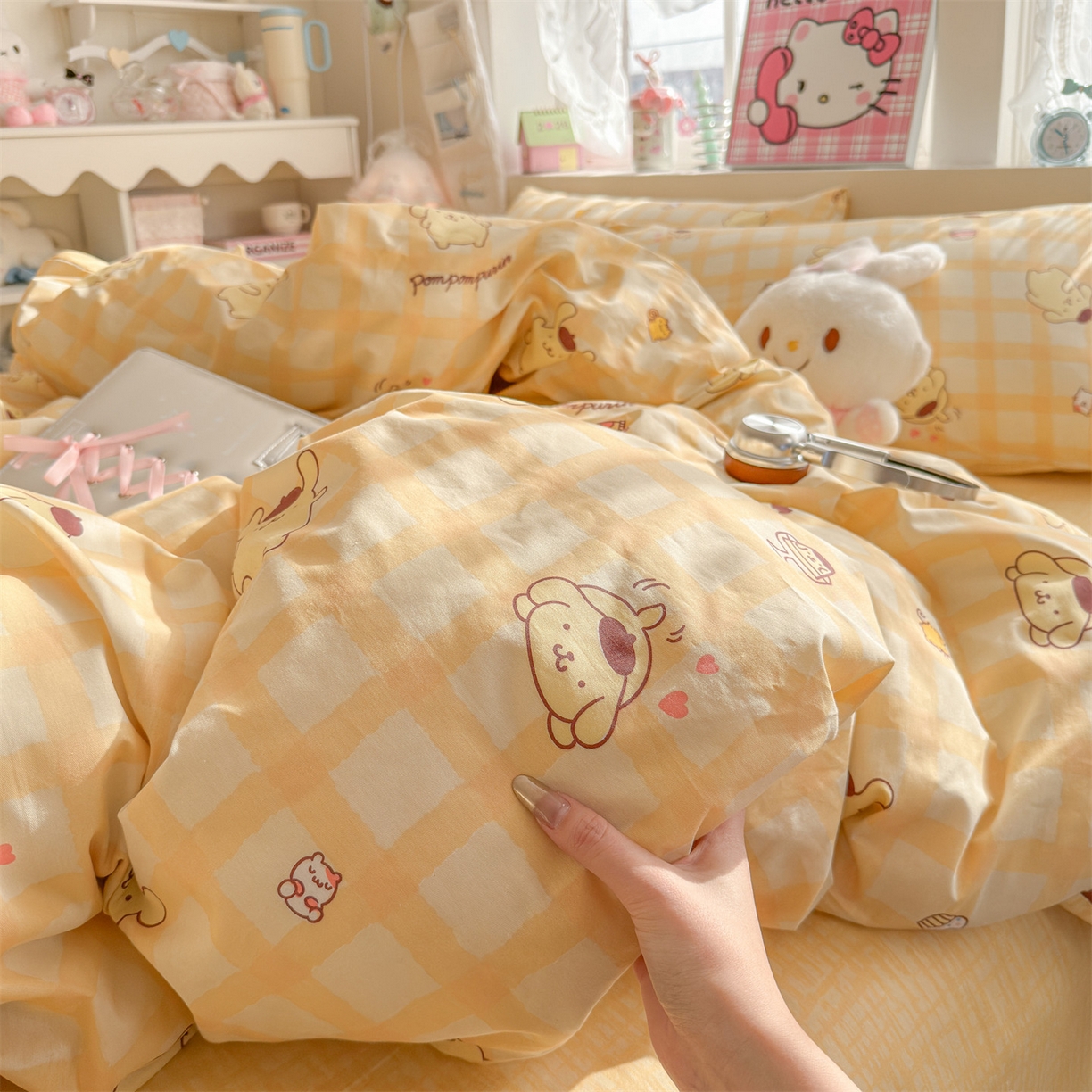 91家纺网 家纺一手货源 找家纺 名兮家居 2026新款全棉13372正版授权经典奥特曼四件套【含防伪标】 可可布丁狗