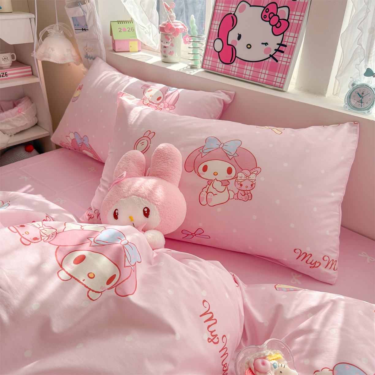 91家纺网 家纺一手货源 找家纺 名兮家居 2026新款全棉13372正版授权经典奥特曼四件套【含防伪标】 魔法美乐蒂