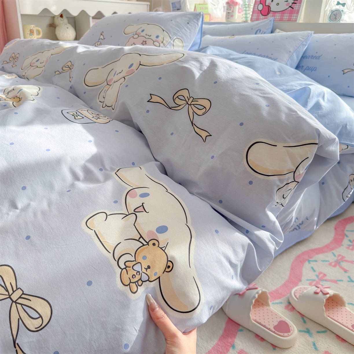 91家纺网 家纺一手货源 找家纺 名兮家居 2026新款全棉13372正版授权经典奥特曼四件套【含防伪标】 点点玉桂狗